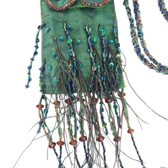Wayne M Kleski Peacock Flapper Purse Vintage Style - Picture 4 of 8
